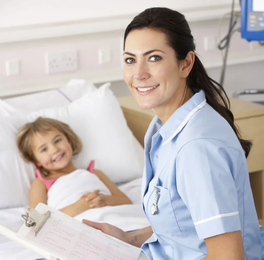 nurse with child 